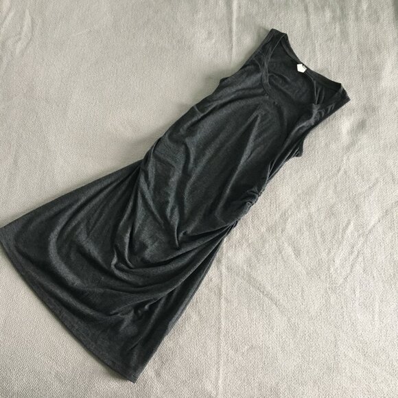 PINKBLUSH | Grey Maternity Bodycon Sleeveless Dress - Picture 4 of 9